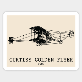 Curtiss Golden Flyer 1909 Aircraft Sticker